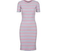 Urban Classics Women's Ladies Stretch Stripe Dress, Girlypink/Ocean Blue, M