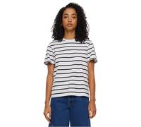 Urban Classics Women's Ladies Striped Boxy Tee T-Shirt, Black/White, M