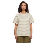 Urban Classics Women's Ladies Striped Boxy Tee T-Shirt, Wetsand/Sand, M