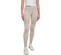 Urban Classics Women's Ladies Tech Mesh Leggings Yoga pants, Warm Grey, XXL