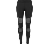 Urban Classics Women's Ladies Tech Mesh Rib Leggings, Black, L