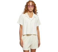 Urban Classics Women's Ladies Towel Resort Shirt, Palewhite, M