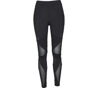 Urban Classics Women's Ladies Triangel Tech Mesh Leggings, Black (Blk/Blk), L