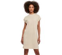 Urban Classics Women's Ladies Turtle Extended Shoulder Dress, Beige, M