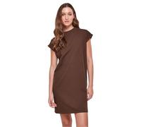 Urban Classics Women's Ladies Turtle Extended Shoulder Dress, Brown, S