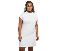 Urban Classics Women's Ladies Turtle Extended Shoulder Dress, White, L