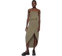 Urban Classics Women's Ladies Viscose Bandeau Dress , Olive, XS