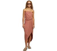 Urban Classics Women's Ladies Viscose Bandeau Dress T-Shirt, Terracotta, Large