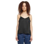 Urban Classics Women's Ladies Viscose Satin Slip Top Undershirt, Black, XS