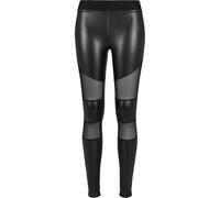 Urban Classics Women's Leggings Ladies Fake Leather Tech Yoga-Hose Leggings