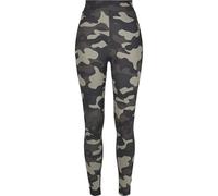 Urban Classics Women's Leggings Ladies High Waist Tech Hose Dress Pants, Dark Camo, M