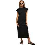Urban Classics Women's Ladies Long Extended Shoulder Dress, Black, M