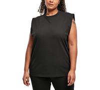 Urban Classics Women's Tb5028-ladies Organic Heavy Padded Shoulder Tank Top T-Shirt, Black, Large