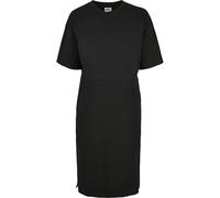 Urban Classics Dress Organic Oversized Slit Big Short Sleeve T-shirt Black 5XL Woman