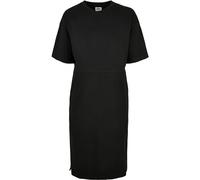 Urban Classics Women's Organic Oversized Slit Tee Dress, Black, XXXL