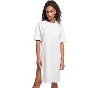 Urban Classics Women's Organic Oversized Slit Tee Dress, White, M