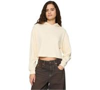 Urban Classics Women's Oversized Cropped Light Terry Hoodie, Whitesand., M