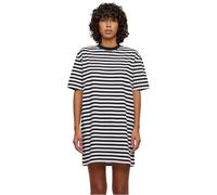 Urban Classics Women's Oversized Striped Tee Dress, White/Black, L