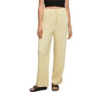 Urban Classics Women's Pleated Pants Trouser, Soft Yellow, XL