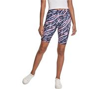 Urban Classics Women's Radler-Hose Ladies Tie Dye Cycling Shorts Yoga, darkshadow/Pink, S