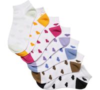 Urban Classics Women's Recycled Yarn Hearts Sneaker Socks 7-Pack
