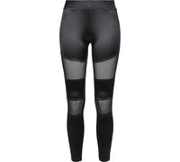Urban Classics Women's Ladies Shiny Tech Mesh Leggings, Black, L