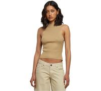Urban Classics Women's Short Rib Knit Turtleneck top T-Shirt, Union Beige, XXXXXL