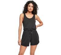 Urban Classics Women's Short Sleeveless Modal Jumpsuit T-Shirt, Black, XL