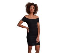 Urban Classics Women's Shoulder Rib Dress, Black (Black 7), M