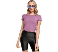 Urban Classics Women's Ladies Stretch Jersey Cropped Tee T-Shirt, Dusk Violet, XXL