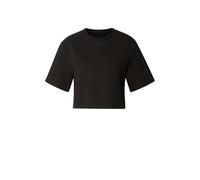 Urban Classics Women's Structured Jersey Cropped Tee - Short T-Shirt Made of Textured Jersey - Regular Fit with Dropped Shoulders and Wide Fit