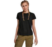 Urban Classics Women's T-shirt Ladies Basic Box Tee T Shirt, Black, L UK