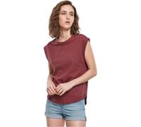 Urban Classics Women's T-shirt Ladies Basic Shaped Tee T Shirt, Cherry, XS UK