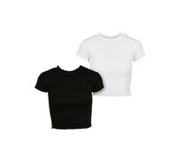Urban Classics Cropped Short Sleeve T-shirt 2 Units Black S Women