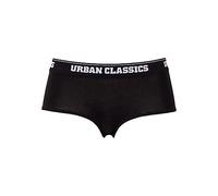 Urban Classics Women's Tb1489-ladies Logo Panty 2-Pack Sports Trousers, Black, XS