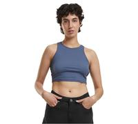 Urban Classics Women's Tb1498-ladies Cropped Rib Top Undershirt, Vintage Blue, M