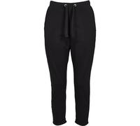 Urban Classics Women's Ladies Open Edge Terry Turn Up Pants Sports Trousers, Black (Black 00007), XXL