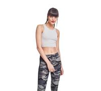 Urban Classics Women's Tb2215-ladies Rib Cropped Top, Gray, XS