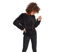 Urban Classics Women's Tb2354-ladies Oversize Chenille Sweater Sweatshirt, Black (Black 00007), S