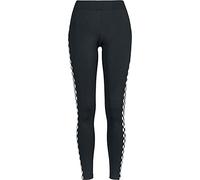 Urban Classics Women's Tb2653-ladies Check Leggings, Long Streetwear and Sports Trousers with Side Checkerboard Pattern, Blk/Chess, S