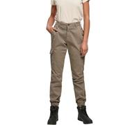 Women's trousers Urban Classics high waist cargo Marron 28