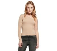 Urban Classics Women's Tb3212-ladies Asymmetric Longsleeve T-Shirt, Union Beige, M