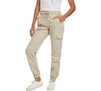 Urban Classics Women's high Waist Cargo Jogging Bottoms Pants, betonfarben, M