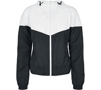 Urban Classics Women's Tb3638-ladies Arrow Windbreaker Wind Jacket, White/Black, L