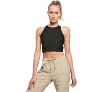 Urban Classics Women's Tb4072-ladies Cropped Shiny Rib Top Sports Bra (Pack of 1)