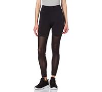 Urban Classics Women's Tb4105-ladies High Waist Transparent Tech Mesh Leggings, Black, S