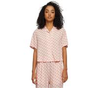 Urban Classics Women's Tb4365-ladies Viscose Resort Shirt T, Lemonade Pink Check, XS