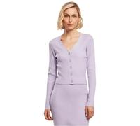 Urban Classics Women's Tb4806-ladies Short Rib Knit Cardigan Sweater, Fliederfarben, 4XL