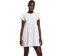 Urban Classics Women's Organic Empire Valance Tee Dress Casual, White, M