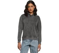Urban Classics Women's Tb6029-ladies Stone Washed Hoody Hooded Sweatshirt, Black, M
